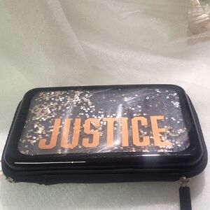 Justice Black and Gold pencil ✏️ case